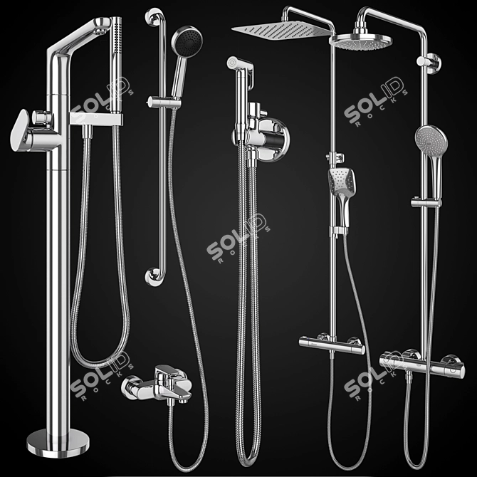 Ultimate Hygiene Shower Systems - Ravak, GROHE, Villeroy & Boch | Griferías Galindo Set 91 3D model image 1