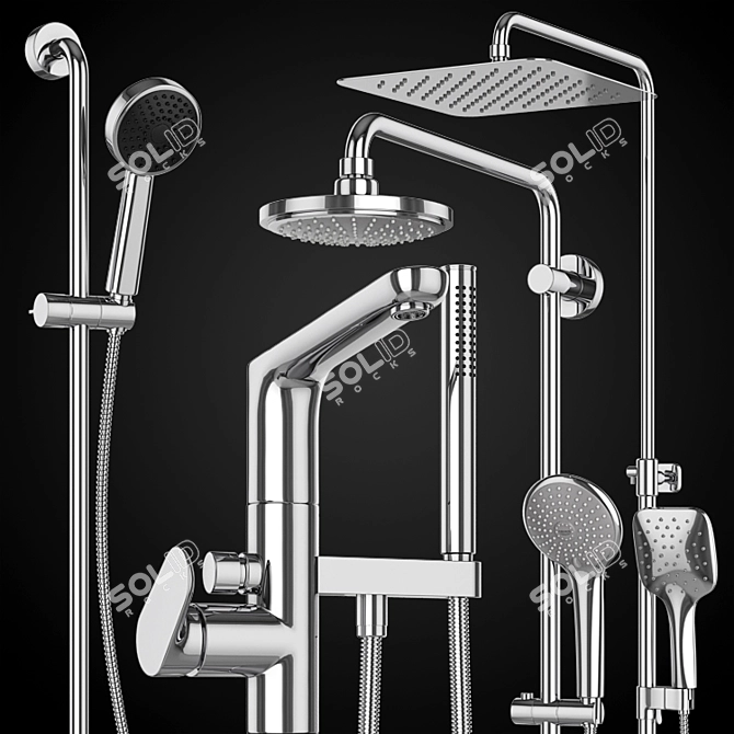 Ultimate Hygiene Shower Systems - Ravak, GROHE, Villeroy & Boch | Griferías Galindo Set 91 3D model image 2