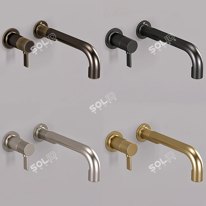 Gessi Inciso Faucet Set 3D model image 5