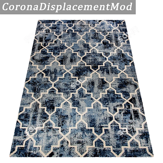 Title: Luxury Carpet Set: High-Quality Textures 3D model image 4