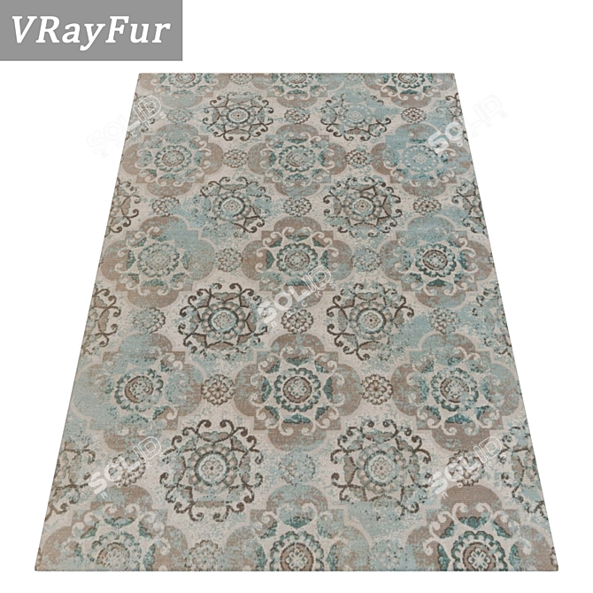 Title: Luxury Carpets Set 3D model image 2