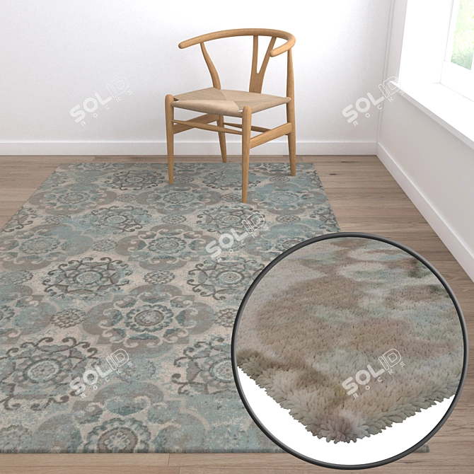 Title: Luxury Carpets Set 3D model image 5