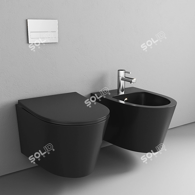 Suyo Smart Bidet Toilet Combo 3D model image 1