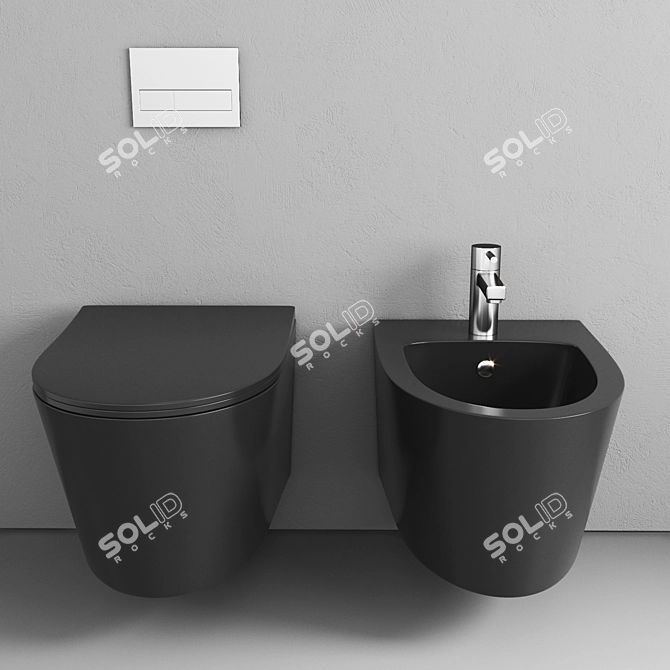 Suyo Smart Bidet Toilet Combo 3D model image 2