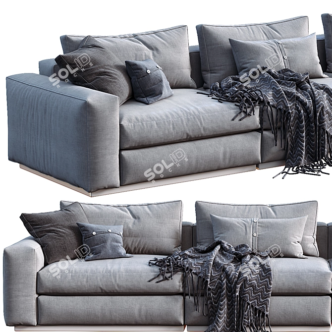 Elegant Flexform Beauty Sofa 3D model image 2