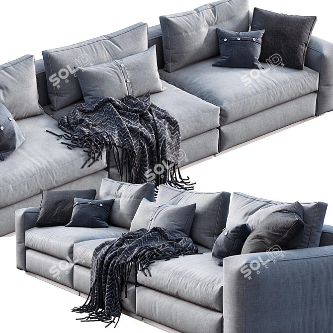 Elegant Flexform Beauty Sofa 3D model image 3