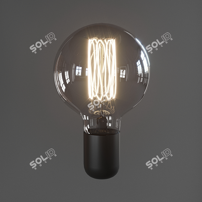 Wicker Pendant Lights Set 3D model image 5