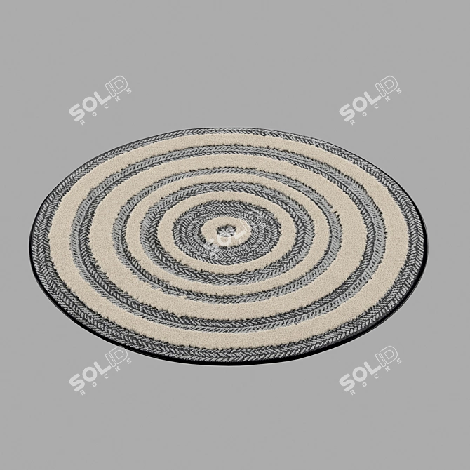 Essaouira Round Outdoor Carpet 3D model image 1