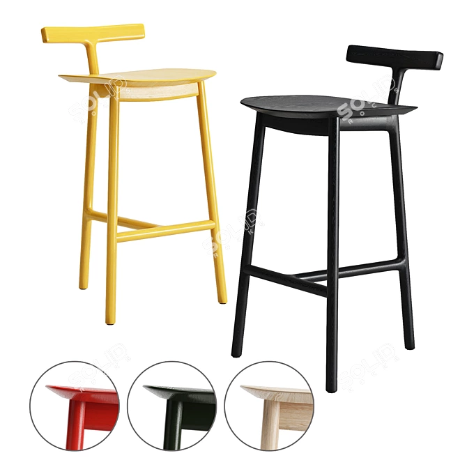 Radice Stools by Mattiazzi: Modern European Design 3D model image 1