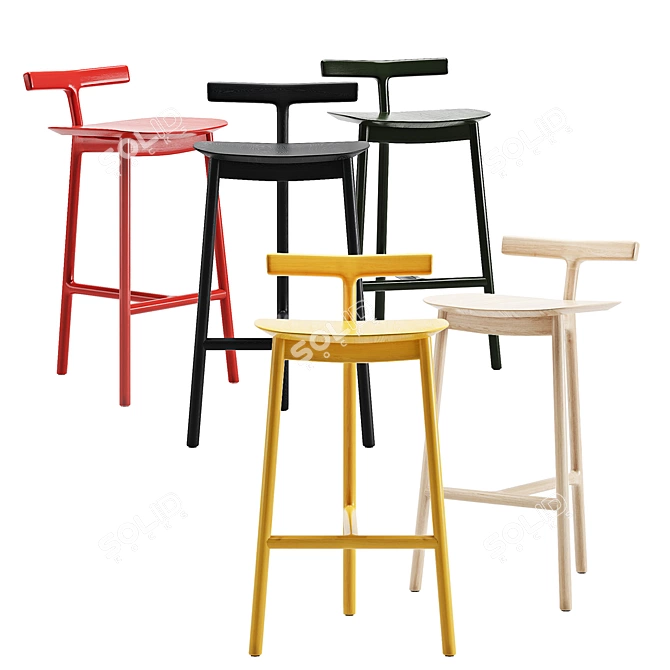 Radice Stools by Mattiazzi: Modern European Design 3D model image 3