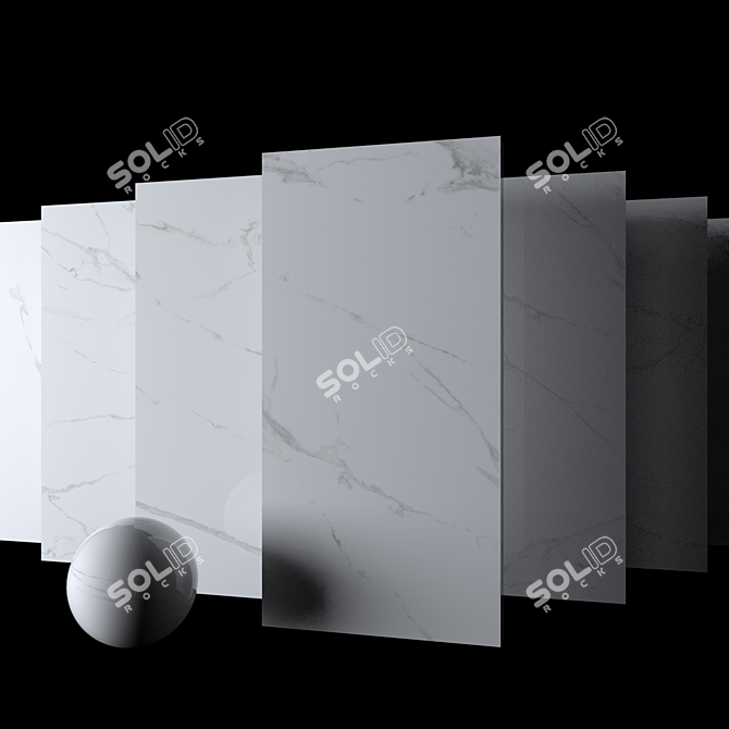 Royal Marble: White Elegance 3D model image 2