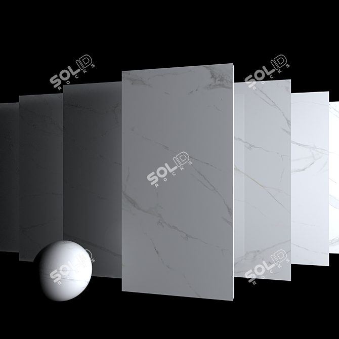 Royal Marble: White Elegance 3D model image 3