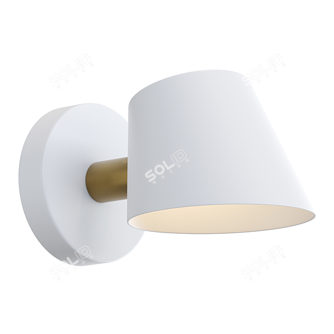 Modern Metal Wall Lamp: Lampatron MANO 3D model image 1