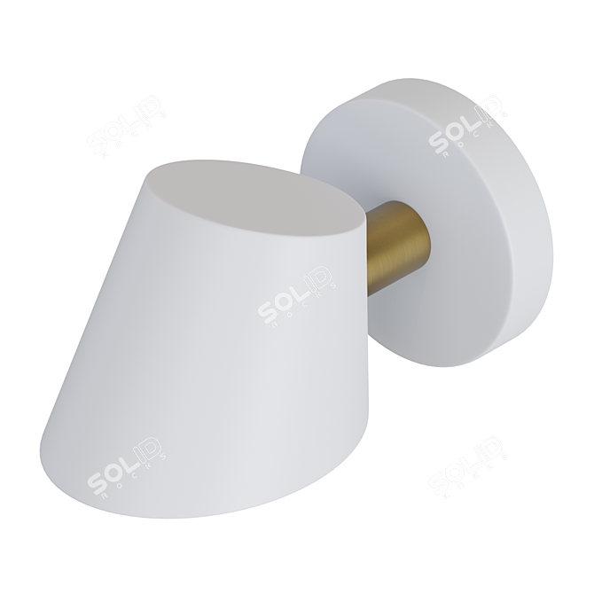 Modern Metal Wall Lamp: Lampatron MANO 3D model image 2