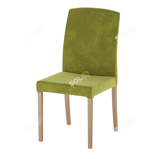 Compact Ergonomic Chair 3D model image 1