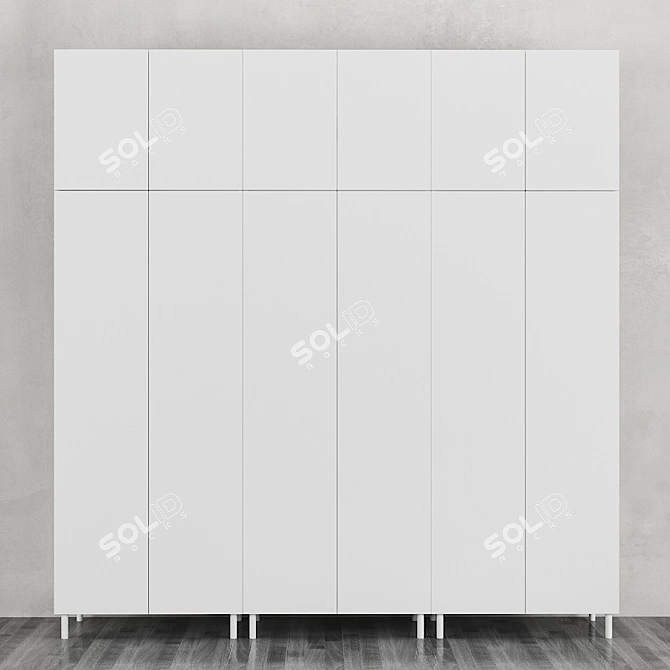 Versatile Combination Wardrobe OPHUS 3D model image 2