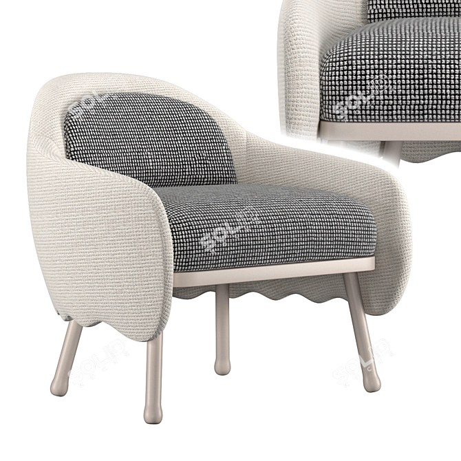Sleek Corolla Chair: Elegant, Modern Design 3D model image 5