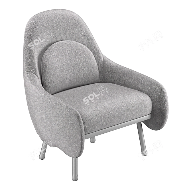 Modern Corolla Chair 272: Stylish Seating Solution 3D model image 4