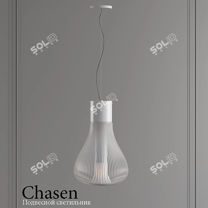 Elegant Chasen Pendant Light 3D model image 1