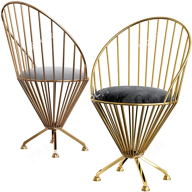 Elegant Hendricks Chair - Perfect for Any Space! 3D model image 1