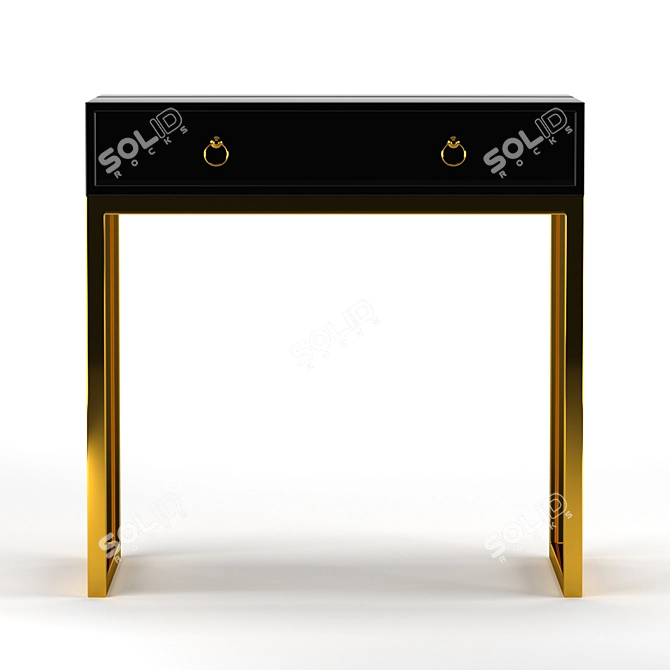 Elegant Vanity Table - 800x800x450mm 3D model image 2