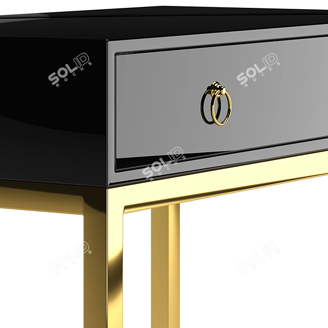 Elegant Vanity Table - 800x800x450mm 3D model image 6