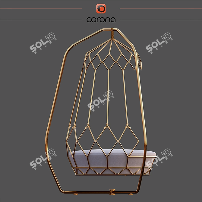 Outdoor Hanging Swing Sofa - Gravity Chair 3D model image 3
