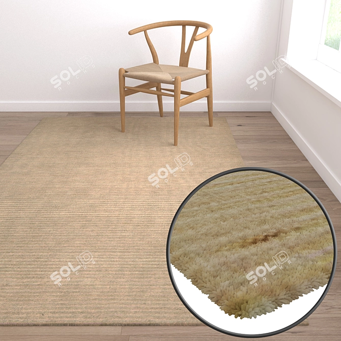 Title: Luxury Texture Carpets Set 3D model image 5