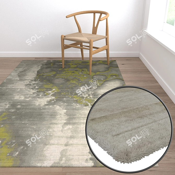 High-Quality Carpet Set: Variety of Textures 3D model image 5