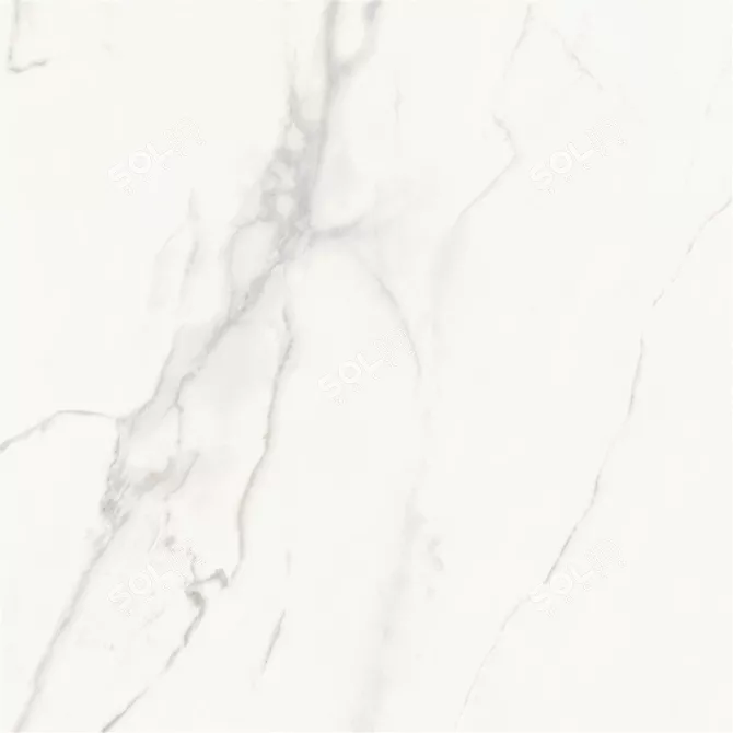 Royal Marble White Wall Tiles 3D model image 4