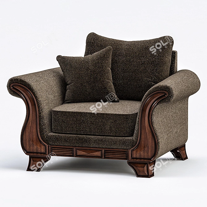 Modern American Style Sofa 3D model image 1