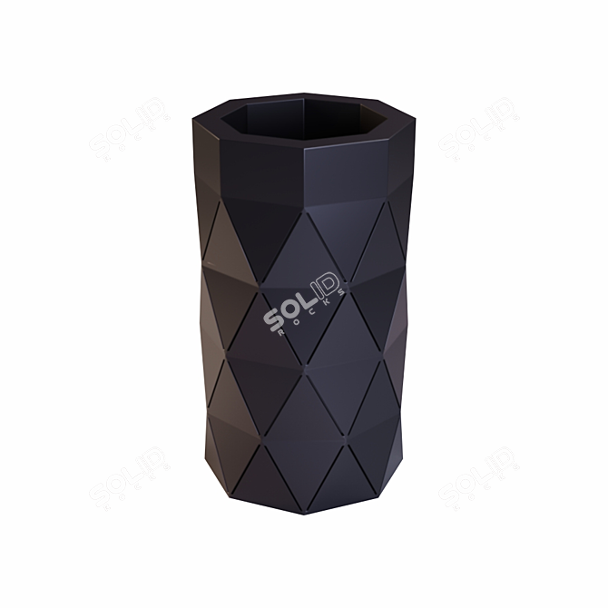 Metal Street Urn: Sleek and Durable 3D model image 3