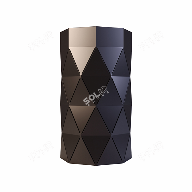 Metal Street Urn: Sleek and Durable 3D model image 4