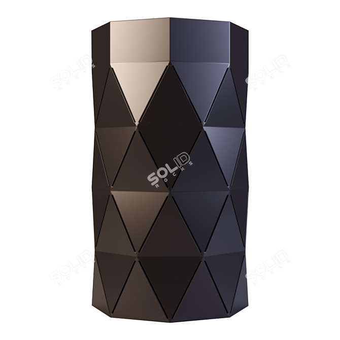 Metal Street Urn: Sleek and Durable 3D model image 6