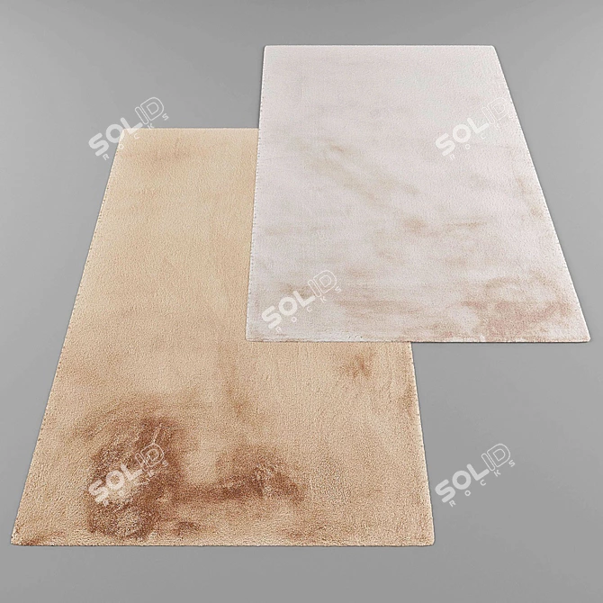 Title: Modern Style Rugs Set 3D model image 2