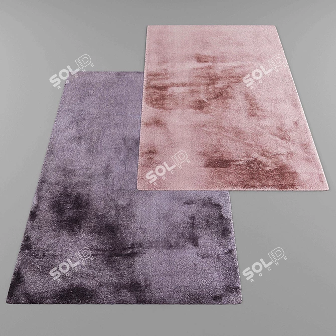 Title: Modern Style Rugs Set 3D model image 3