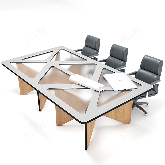 Customized Conference Table 3D model image 8