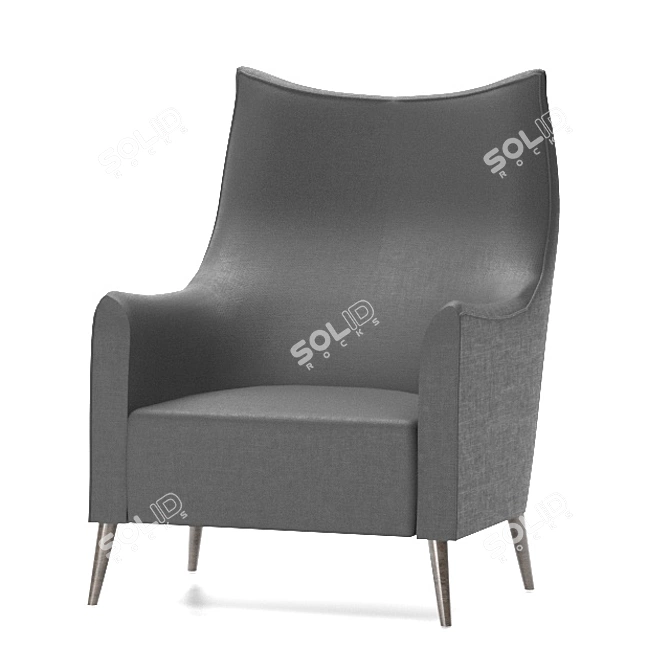 Nomad Teak Armchair 3D model image 1