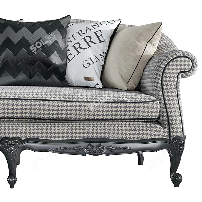 Gianfranco Ferre Home Nashville 3-Seat Sofa 3D model image 4