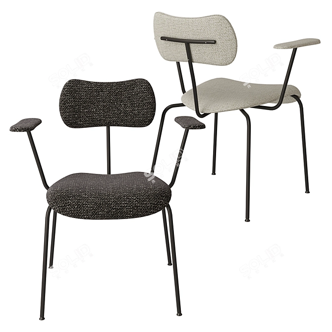 Nod Set Chairs: Stylish Seating Solutions 3D model image 3