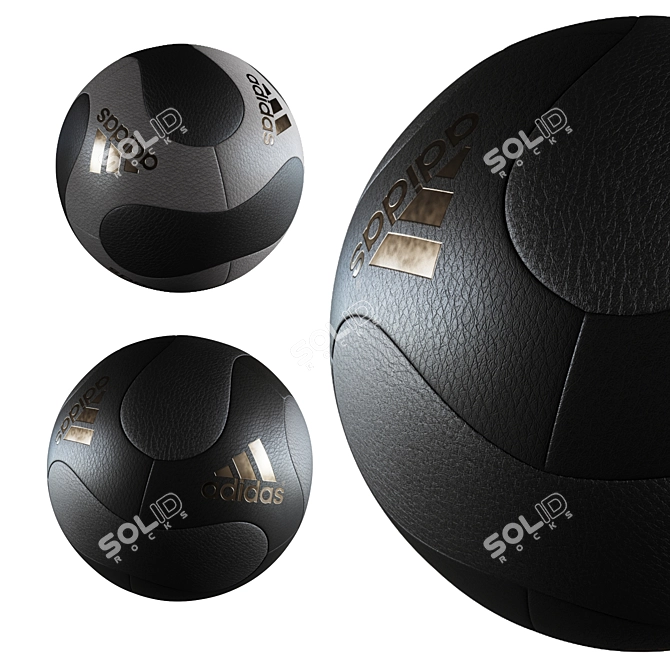 Dual-Tone Soccer Ball 3D model image 1