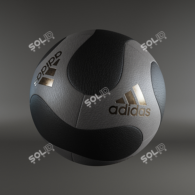 Dual-Tone Soccer Ball 3D model image 2