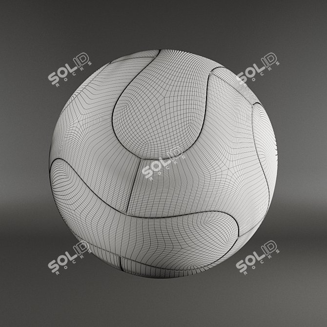 Dual-Tone Soccer Ball 3D model image 4