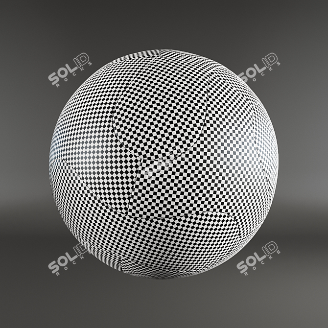 Dual-Tone Soccer Ball 3D model image 5