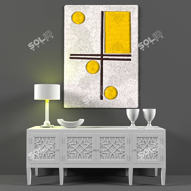 Title: Vector Art Home Decor 3D model image 2