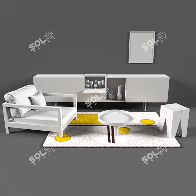 Title: Vector Art Home Decor 3D model image 5