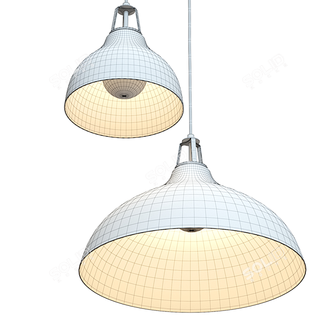 Stylish Maddox Bell Pendant 3D model image 4