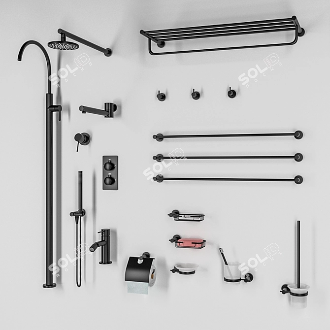 Elevate Your Bathroom with Feramolli 3D model image 1