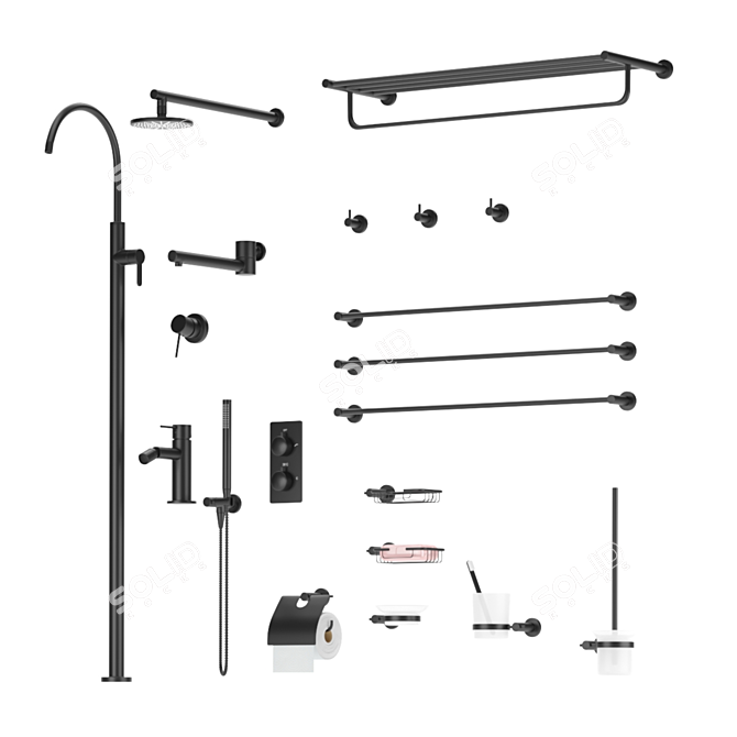 Elevate Your Bathroom with Feramolli 3D model image 6