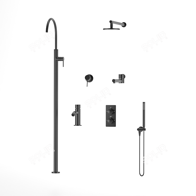 Elevate Your Bathroom with Feramolli 3D model image 11